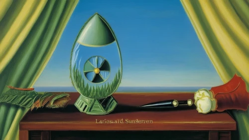 lampions,trowel,golden candlestick,horn loudspeaker,the trumpet daffodil,lava lamp,looking glass,handbell,loudspeaker,parabolic mirror,decanter,cd cover,united propeller,ladle,wind instrument,the gramophone,candlestick,long glass,ladles,propeller,Art,Artistic Painting,Artistic Painting 06