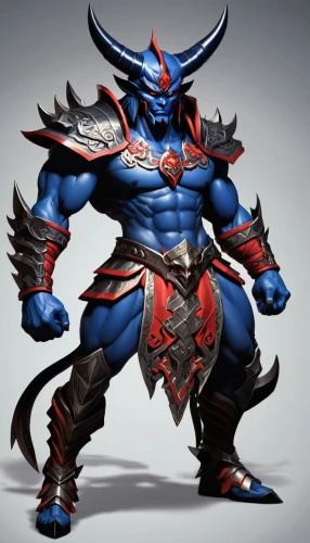 blue demon,minotaur,skylander giants,butomus,skordalia,goki,tribal bull,splitting maul,garuda,samurai,dane axe,ora,nikuman,skylanders,samurai fighter,konghou,dinokonda,toro,gungdo,mean bluish,Unique,3D,Isometric