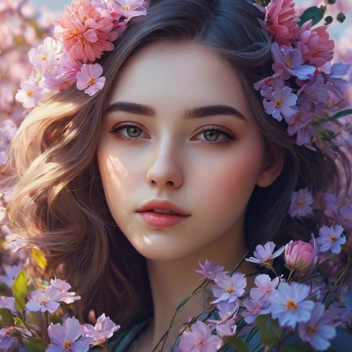girl in flowers,beautiful girl with flowers,romantic portrait,fantasy portrait,floral background,blossoms,blossom,spring blossom,flower background,girl in a wreath,flora,magnolia,flower fairy,floral,wreath of flowers,blooming wreath,romantic look,portrait background,mystical portrait of a girl,floral heart,Photography,Documentary Photography,Documentary Photography 16