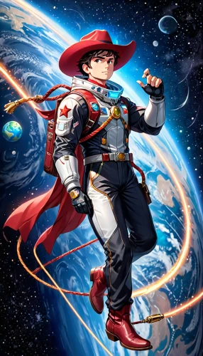 astropeiler,violinist violinist of the moon,matador,emperor of space,cowboy,cosmos wind,cowboy beans,astronomer,napoleon bonaparte,astronira,spacesuit,mazda ryuga,cg artwork,lasso,charreada,matsuno,herfstanemoon,ranger,gunfighter,astronautics,Anime,Anime,General