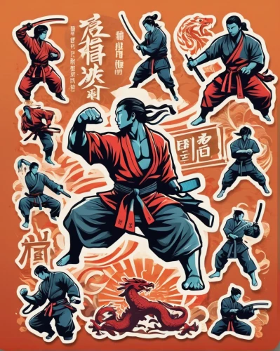 sōjutsu,battōjutsu,kenjutsu,kung fu,shaolin kung fu,judo,iaijutsu,jujutsu,japanese martial arts,samurai fighter,martial arts,karate,taijiquan,kungfu,wushu,samurai,jujitsu,cartoon ninja,kajukenbo,taekwondo,Unique,Design,Sticker