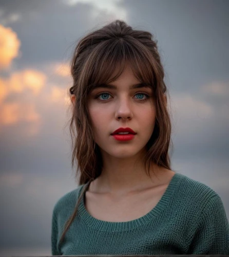 girl portrait,heterochromia,romantic look,portrait of a girl,orla,romantic portrait,georgia,mystical portrait of a girl,red lips,beautiful young woman,woman portrait,beautiful face,greta oto,pretty young woman,red lipstick,sofia,rosie,retro girl,beautiful girl,young woman,Common,Common,Photography