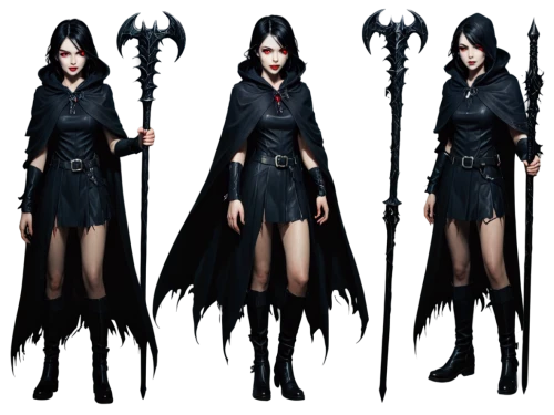 gothic fashion,gothic style,gothic woman,vax figure,gothic,goth woman,gothic dress,dark elf,goth,goth like,dark angel,vampire woman,goth festival,sorceress,vampire lady,devilwood,witch's legs,angel of death,halloween vector character,grimm reaper,Unique,Design,Character Design