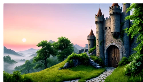 fairy tale castle,fairytale castle,fantasy picture,fantasy landscape,fairy tale,fairy tale castle sigmaringen,a fairy tale,children's fairy tale,fairytale,fairy tales,hogwarts,medieval castle,castles,castel,fairy door,castle of the corvin,fairytales,knight's castle,cartoon video game background,landscape background,Illustration,Realistic Fantasy,Realistic Fantasy 18