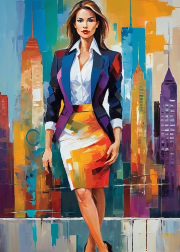 businesswoman,bussiness woman,business woman,woman in menswear,white-collar worker,fashion illustration,woman walking,advertising figure,sprint woman,fashion vector,business girl,pencil skirt,women fashion,abstract corporate,businesswomen,women clothes,business women,city ​​portrait,art painting,stewardess,Conceptual Art,Oil color,Oil Color 20