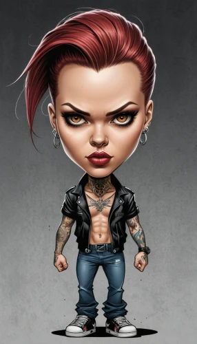 punk,punk design,pubg mascot,angry man,muscle woman,angry,muscle icon,game figure,toni,siam fighter,hard woman,mohawk hairstyle,strongman,dean razorback,wrestler,boxer,download icon,cartoon character,animated cartoon,actionfigure,Illustration,Abstract Fantasy,Abstract Fantasy 23