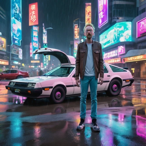 cyberpunk,80s,passenger,merc,cinematic,pedestrian,shanghai,80's design,vapor,neon arrows,elektrocar,hk,man in pink,b3d,futuristic,urban,hong kong,honda concerto,hd wallpaper,mute,Photography,General,Realistic