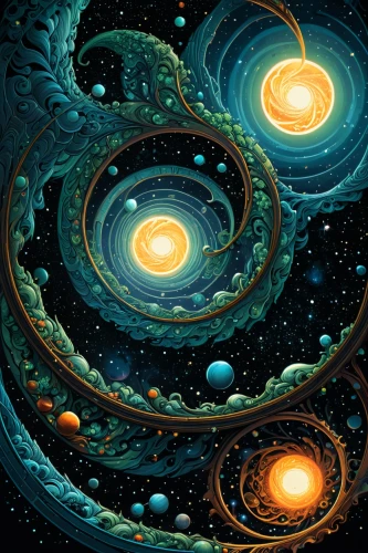planetary system,planets,space art,spiral galaxy,solar system,saturnrings,colorful spiral,spiral nebula,galaxy collision,the solar system,spiral background,universe,the universe,bar spiral galaxy,different galaxies,spirals,spheres,galaxies,orbiting,celestial bodies,Illustration,Realistic Fantasy,Realistic Fantasy 25