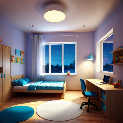 modern room,sleeping room,sky apartment,great room,3d rendering,blue room,children's bedroom,room lighting,boy's room picture,kids room,interior modern design,visual effect lighting,smart home,room newborn,penthouse apartment,shared apartment,bedroom,3d render,blue lamp,guest room,Conceptual Art,Fantasy,Fantasy 19