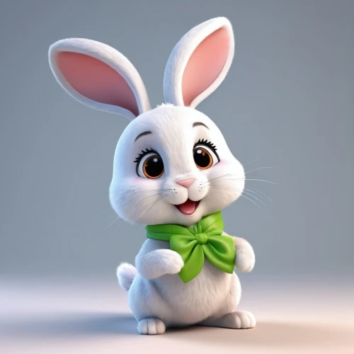 cute cartoon character,bunny,white bunny,little bunny,no ear bunny,little rabbit,thumper,rabbit,deco bunny,easter bunny,bunny on flower,peter rabbit,white rabbit,rebbit,european rabbit,jack rabbit,cottontail,gray hare,cute cartoon image,lop eared,Unique,3D,3D Character