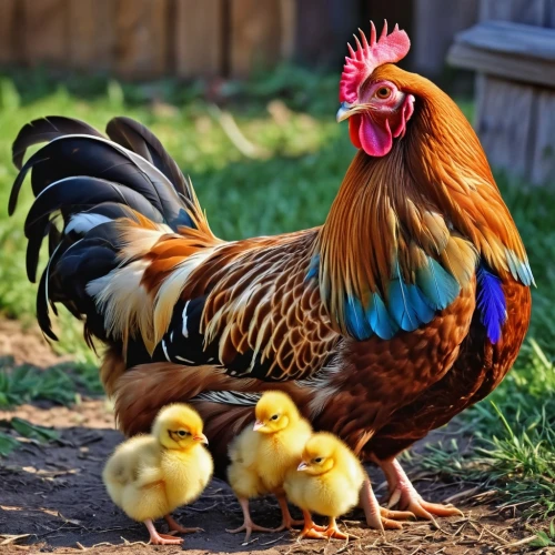 dwarf chickens,hen with chicks,parents and chicks,backyard chickens,hen,cockerel,chickens,hen limo,poultry,harmonious family,landfowl,chicken chicks,domestic chicken,pullet,chicks,laying hens,winter chickens,yellow chicken,in the mother's plumage,avian flu,Photography,General,Realistic