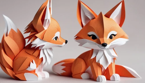 foxes,fox stacked animals,child fox,vulpes vulpes,cute fox,little fox,fox and hare,adorable fox,redfox,a fox,fox,paper art,garden-fox tail,figurines,sand fox,tails,red fox,plush figures,kit fox,origami paper,Unique,Paper Cuts,Paper Cuts 03