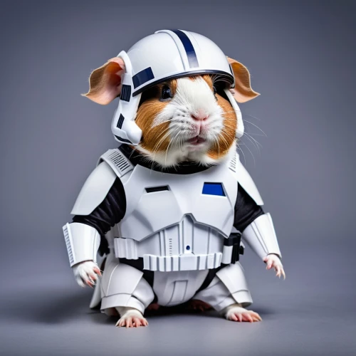 guineapig,guinea pig,hamster,gerbil,stormtrooper,admiral von tromp,animals play dress-up,starwars,bb8,bb-8,star wars,schleich,bb8-droid,princess leia,mini pig,guinea pigs,mouse bacon,computer mouse,anthropomorphized animals,rataplan,Photography,General,Realistic