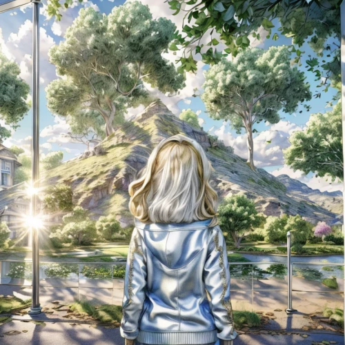 world digital painting,landscape background,violet evergarden,girl with tree,the girl next to the tree,digital painting,background view nature,sakura background,japanese sakura background,digital artwork,fantasy picture,forest background,background with stones,digital art,darjeeling,art background,the spirit of the mountains,portrait background,meteora,cg artwork