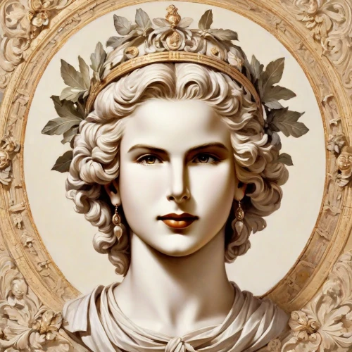 laurel wreath,apollo,medusa,artemisia,la nascita di venere,barberini,perseus,cepora judith,taormina,raffaello da montelupo,venus,modena,neoclassical,vittoriano,lacerta,augustus,bernini,rococo,art deco woman,art nouveau,Digital Art,Classicism