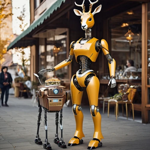 minibot,gold deer,mech,c-3po,bumblebee,cosplay image,bot,mecha,cosplayer,droids,chat bot,raindeer,transformer,palo alto,asian costume,centaur,harajuku,drone bee,exoskeleton,nara park