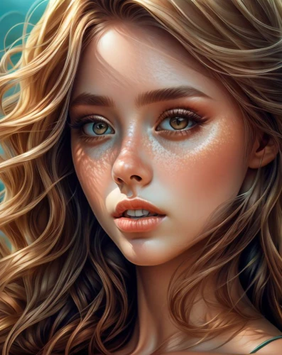 fantasy portrait,world digital painting,girl portrait,mystical portrait of a girl,romantic portrait,fantasy art,tears bronze,portrait background,digital painting,women's eyes,natural cosmetic,romantic look,girl drawing,beauty face skin,mermaid vectors,digital art,mermaid background,young woman,golden eyes,portrait of a girl