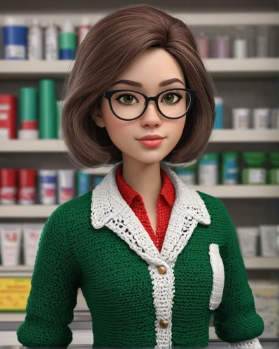 librarian,pharmacy technician,pharmacist,cartoon doctor,chemist,salesgirl,female doctor,cute cartoon character,barista,pharmacy,painter doll,female worker,nurse uniform,bussiness woman,agnes,artificial hair integrations,bookkeeper,sprint woman,businesswoman,optician,Conceptual Art,Fantasy,Fantasy 03