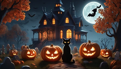 halloween background,halloween poster,halloween illustration,halloween wallpaper,halloween scene,halloween vector character,halloween owls,jack-o'-lanterns,witch's house,halloween pumpkin gifts,halloween and horror,jack-o-lanterns,halloween banner,halloween border,halloween icons,the haunted house,jack o'lantern,witch house,halloween night,jack o lantern,Unique,3D,3D Character