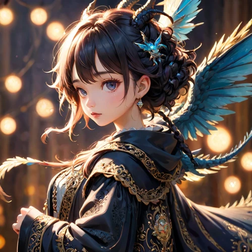 baroque angel,rem in arabian nights,vanessa (butterfly),fairy queen,flower fairy,child fairy,angel,fairy peacock,little girl fairy,fairy,angel girl,christmas angel,fairy tale character,faerie,fae,garden fairy,fantasy portrait,fantasia,evil fairy,fairy galaxy,Anime,Anime,Cartoon