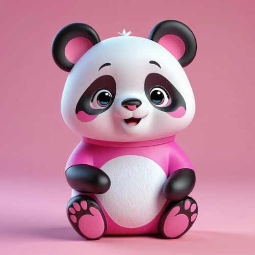 kawaii panda,3d teddy,chinese panda,panda,panda bear,little panda,kawaii panda emoji,cute bear,pandabear,baby panda,cute cartoon character,scandia bear,dribbble,panda cub,pandas,giant panda,3d model,plush bear,po,pink background,Unique,3D,3D Character