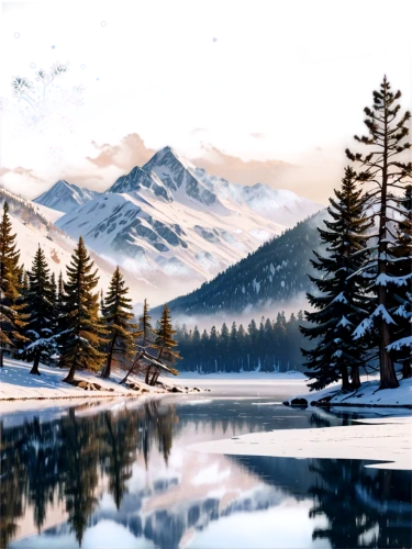 winter background,winter landscape,snow landscape,snowy landscape,winter lake,christmas landscape,snowy mountains,landscape background,snowy peaks,salt meadow landscape,frozen lake,christmas snowy background,watercolor background,world digital painting,watercolor pine tree,ice landscape,snow mountains,alpine lake,digital painting,snow scene,Unique,Design,Sticker