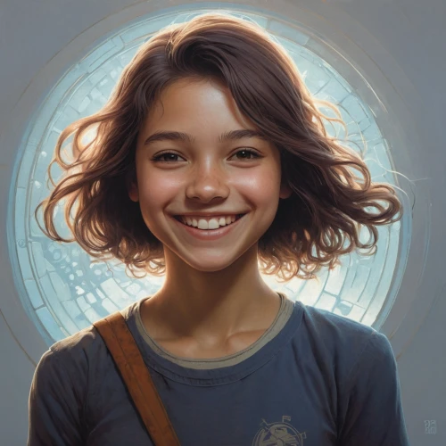 girl portrait,mystical portrait of a girl,girl with speech bubble,digital painting,a girl's smile,fantasy portrait,child portrait,portrait of a girl,world digital painting,girl in t-shirt,artist portrait,girl with bread-and-butter,girl drawing,cg artwork,portrait background,vector girl,custom portrait,sci fiction illustration,little girl in wind,digital art,Illustration,Realistic Fantasy,Realistic Fantasy 44