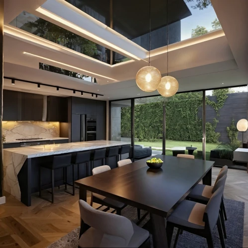modern kitchen interior,modern kitchen,kitchen design,kitchen interior,interior modern design,modern minimalist kitchen,kitchen & dining room table,kitchen table,contemporary decor,under-cabinet lighting,kitchen,modern decor,home interior,kitchen-living room,chefs kitchen,big kitchen,dark cabinetry,modern house,modern room,breakfast room