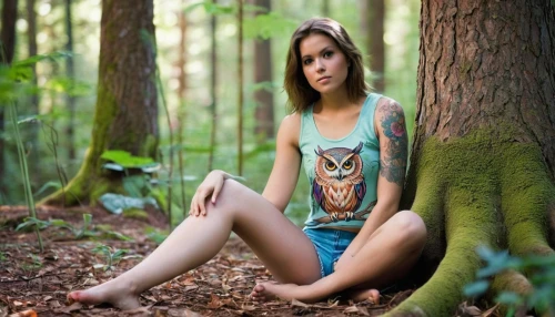 girl with tree,girl in t-shirt,forest background,in the forest,the girl next to the tree,girl sitting,forest floor,relaxed young girl,dryad,wooden bench,perched on a log,bolete,agaric,redwoods,in wood,forest animals,chestnut bolete,girl lying on the grass,girl in the garden,temperate coniferous forest,Illustration,Retro,Retro 01