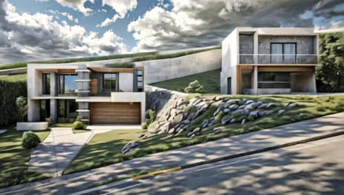 modern house,landscape design sydney,dunes house,landscape designers sydney,3d rendering,modern architecture,mid century house,smart house,eco-construction,residential house,contemporary,cubic house,luxury home,dune ridge,luxury property,render,build by mirza golam pir,garden design sydney,house shape,house in mountains
