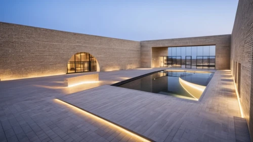 qasr azraq,infinity swimming pool,roof top pool,archidaily,qasr al watan,dunes house,iranian architecture,jewelry（architecture）,swimming pool,soumaya museum,modern architecture,roof landscape,glass facade,roof terrace,exposed concrete,corten steel,courtyard,aqua studio,architectural,architecture,Photography,General,Realistic