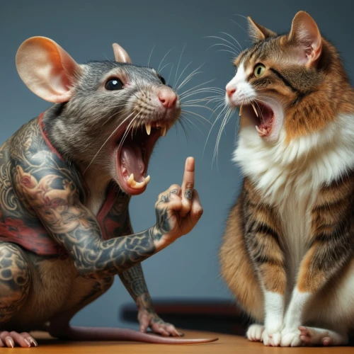 rodents,cat and mouse,musical rodent,mice,rats,animal photography,the cat and the,tom and jerry,rodentia icons,anthropomorphized animals,funny animals,rat na,peterbald,sciurus,two cats,cats,rat,mouse,rataplan,thrash metal,Photography,General,Realistic