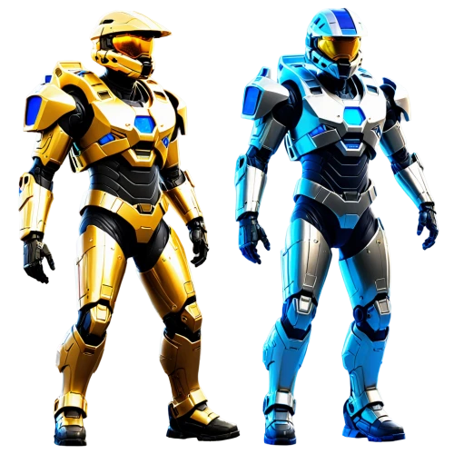 yellow and blue,dark blue and gold,droids,comparison,computer graphics,helmets,plug-in figures,robots,game characters,storm troops,stand models,color is changable in ps,robotics,patrols,bot,yellow-gold,limb males,vector images,knight armor,armor,Unique,Design,Character Design