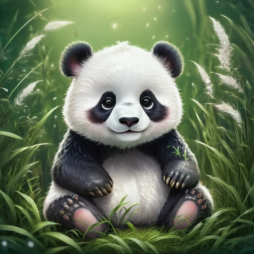 little panda,baby panda,kawaii panda,panda cub,chinese panda,panda,panda bear,lun,kawaii panda emoji,giant panda,pandas,bamboo,hanging panda,pandabear,panda face,oliang,cub,po,red panda,pygmy sloth,Illustration,Realistic Fantasy,Realistic Fantasy 02