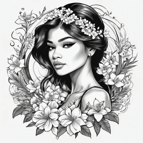 jasmine blossom,rose flower illustration,beautiful girl with flowers,girl in flowers,floral wreath,gardenia,flower girl,floral,boho art,jasmine flower,flora,fashion illustration,lilacs,flower crown,flower line art,a beautiful jasmine,jasmine,flower illustrative,west indian jasmine,jasmine flowers,Unique,Design,Logo Design