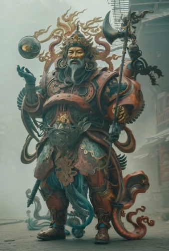 sea god,barongsai,god of the sea,shuanghuan noble,goki,medusa gorgon,xing yi quan,yi sun sin,ganesha,dwarf sundheim,skordalia,wind warrior,wuchang,samurai,kraken,shaman,hwachae,monk,zui quan,tai qi