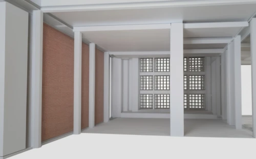 3d rendering,render,3d rendered,3d render,hallway space,room divider,daylighting,rendering,will free enclosure,ventilation grid,lattice windows,3d model,core renovation,formwork,framing square,3d modeling,block balcony,3d mockup,arbitrary confinement,prison