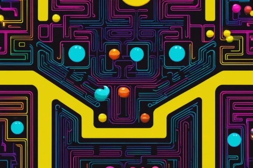 circuitry,mobile video game vector background,circuit board,pacman,retro pattern,maze,abstract retro,pac-man,retro background,zigzag background,robot icon,colorful foil background,dot background,abstract multicolor,candy pattern,easter background,android inspired,pixel cells,transistors,android game,Illustration,Realistic Fantasy,Realistic Fantasy 03
