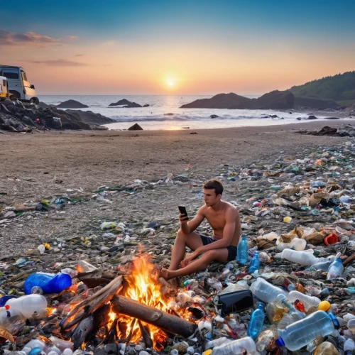 ocean pollution,burning of waste,plastic straws,environmental disaster,waste collector,plastic waste,environmental sin,recycling world,clean environment,environmental pollution,environmentally sustainable,brazilian beach,environmental art,environment pollution,airbnb,people on beach,waste separation,sustainability,rubbish collector,carbon footprint,Photography,General,Realistic