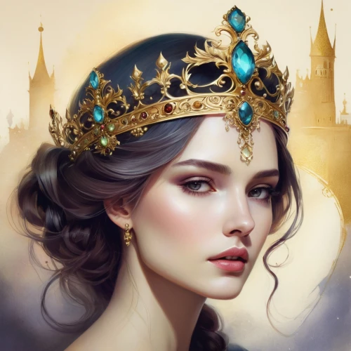golden crown,princess crown,gold crown,gold foil crown,imperial crown,diadem,fantasy portrait,queen crown,crowned,spring crown,crown,fantasy art,summer crown,royal crown,the crown,fairy queen,heart with crown,crown render,miss circassian,celtic queen,Illustration,Realistic Fantasy,Realistic Fantasy 15