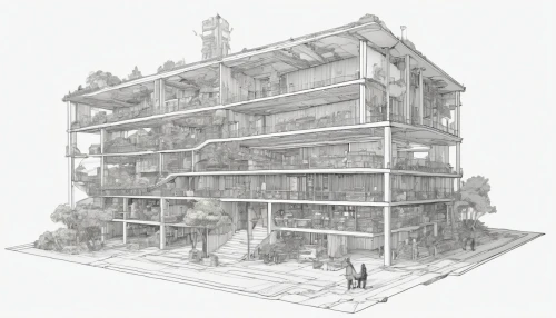 an apartment,apartment building,apartment block,multistoreyed,cubic house,house drawing,isometric,multi-storey,kirrarchitecture,apartment house,eco-construction,garden elevation,block of flats,archidaily,urban design,house hevelius,apartments,architect plan,tenement,multi-story structure,Illustration,Realistic Fantasy,Realistic Fantasy 12