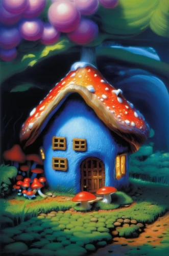 mushroom landscape,popeye village,houses clipart,mushroom island,children's playhouse,little house,fairy village,home landscape,house painting,cd cover,toadstool,real-estate,children's background,fairy house,jigsaw puzzle,cottage,escher village,toadstools,danish house,playhouse,Conceptual Art,Fantasy,Fantasy 20