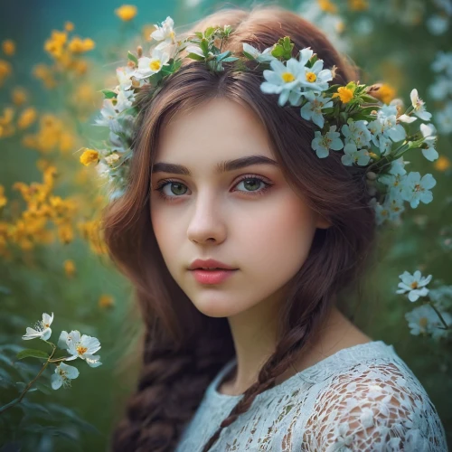 beautiful girl with flowers,girl in flowers,flower crown,girl in a wreath,floral wreath,wreath of flowers,blooming wreath,flower hat,spring crown,flower fairy,romantic portrait,mystical portrait of a girl,flower girl,flower wreath,flower garland,girl picking flowers,girl in the garden,vintage flowers,splendor of flowers,flower crown of christ,Photography,Documentary Photography,Documentary Photography 16