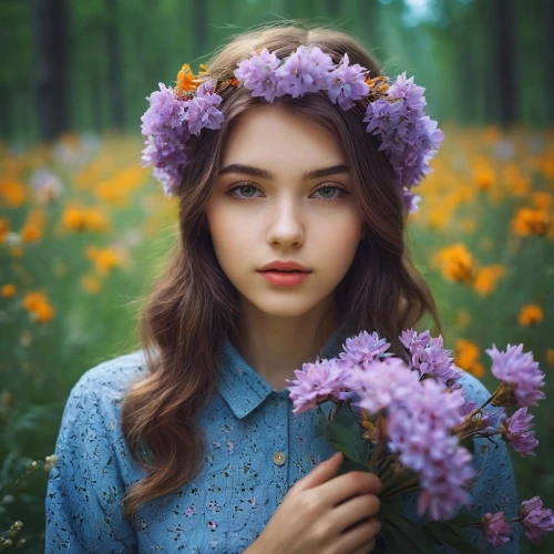 beautiful girl with flowers,girl in flowers,flower crown,lilac flowers,violet flowers,flower background,girl picking flowers,splendor of flowers,beautiful flowers,wild flowers,floral background,lilac flower,flower hat,meadow flowers,colorful floral,flower girl,fine flowers,wildflowers,wreath of flowers,colorful flowers,Photography,Documentary Photography,Documentary Photography 16