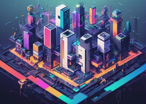 isometric,cubic,colorful city,cubes,city blocks,cinema 4d,pixel cube,pixel cells,80's design,tetris,abstract retro,cityscape,metropolis,skyscraper,cube background,low-poly,low poly,cities,kaleidoscope,vector graphic,Unique,Pixel,Pixel 03