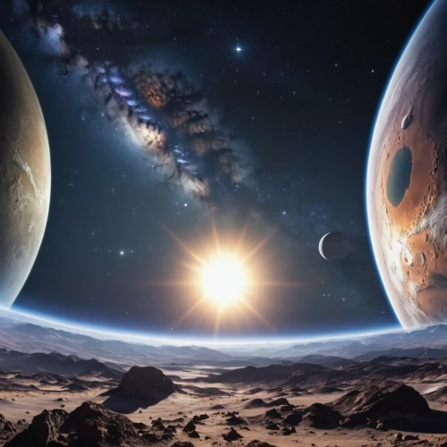 alien planet,exoplanet,planetary system,planets,inner planets,alien world,space art,astronomy,binary system,planet eart,celestial bodies,the solar system,planet mars,galilean moons,solar system,planet,full hd wallpaper,planet alien sky,red planet,extraterrestrial life