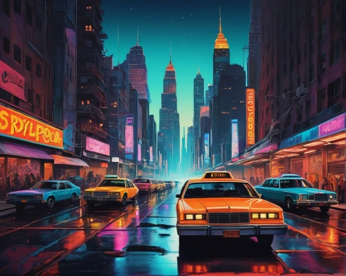 cityscape,80s,cyberpunk,retro background,retro diner,city lights,80's design,colorful city,retro styled,fantasy city,world digital painting,city at night,tokyo city,neon arrows,retro car,night highway,3d car wallpaper,cities,shanghai,night scene,Conceptual Art,Fantasy,Fantasy 21