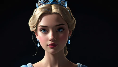 elsa,princess anna,princess sofia,cinderella,princess' earring,tiara,crown render,disney character,the snow queen,rapunzel,miss circassian,3d rendered,princess crown,fairy tale icons,fairy tale character,princess,3d model,tiana,queen s,diadem,Illustration,Vector,Vector 02