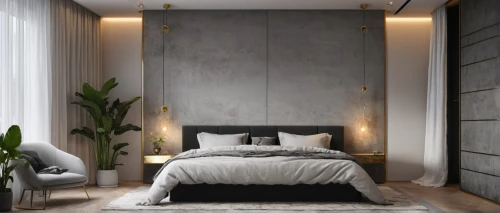 wall plaster,modern decor,contemporary decor,modern room,bedroom,room divider,stucco wall,wall lamp,guest room,sleeping room,interior decoration,interior modern design,guestroom,interior design,wall light,gold wall,bed linen,search interior solutions,concrete ceiling,canopy bed,Photography,General,Natural