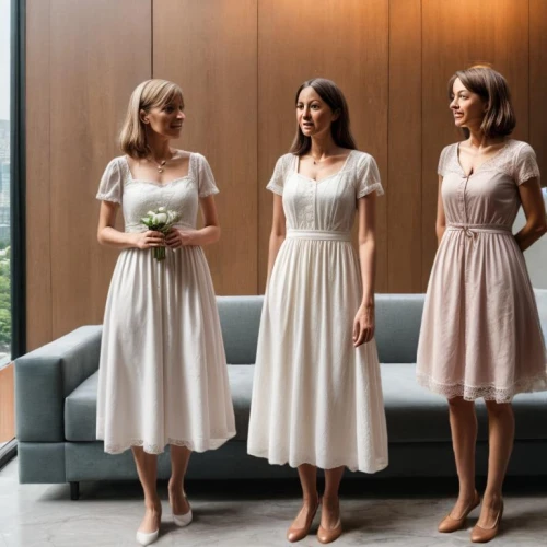 bridal party dress,wedding dresses,wedding dress train,bridesmaid,bridal clothing,wedding photo,women silhouettes,women's clothing,the three graces,mother of the bride,white winter dress,dresses,menswear for women,quartet in c,silver wedding,celtic woman,wedding details,leg dresses,women clothes,debutante